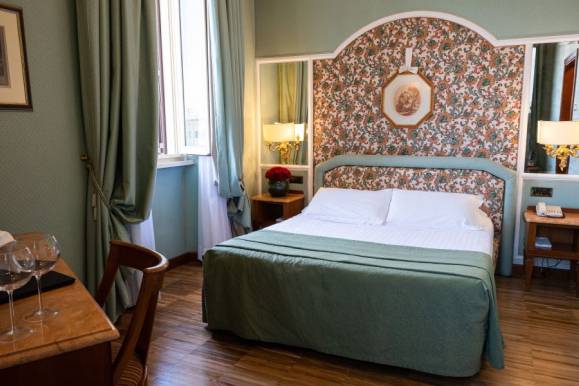 Camera doppia lusso con vista Hotel Mecenate Palace Roma