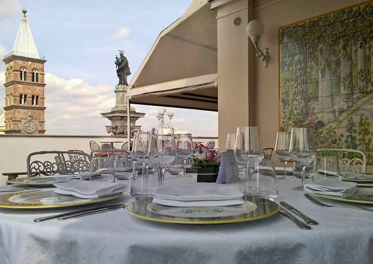 Ristorante la terrazza dei papi Hotel Mecenate Palace Roma Ristorante la terrazza dei papi Hotel Mecenate Palace Roma