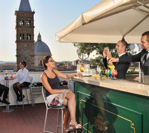 Sky bar Hotel Mecenate Palace Roma